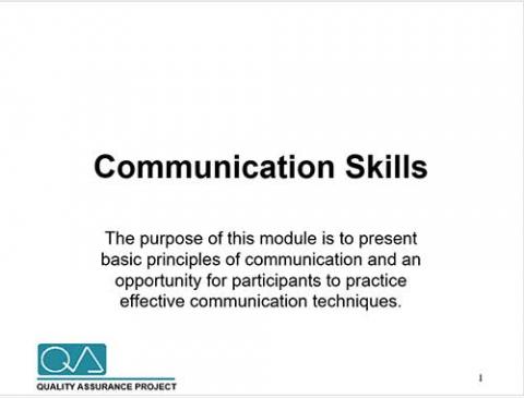 communication skills training