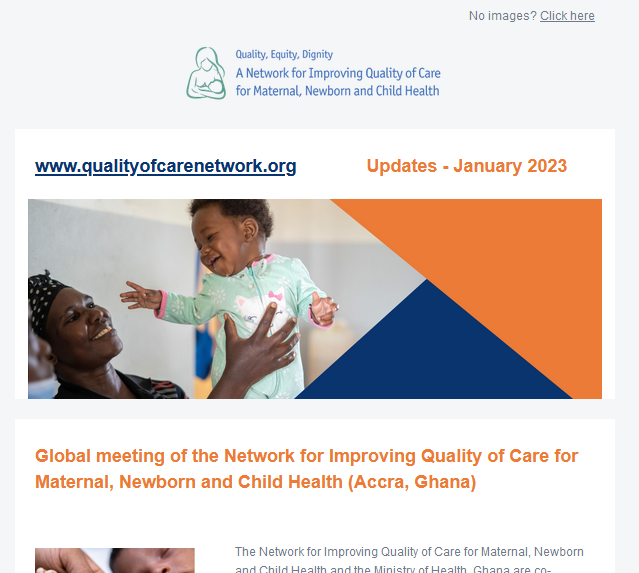 Quality of Care Network Updates - January 2023